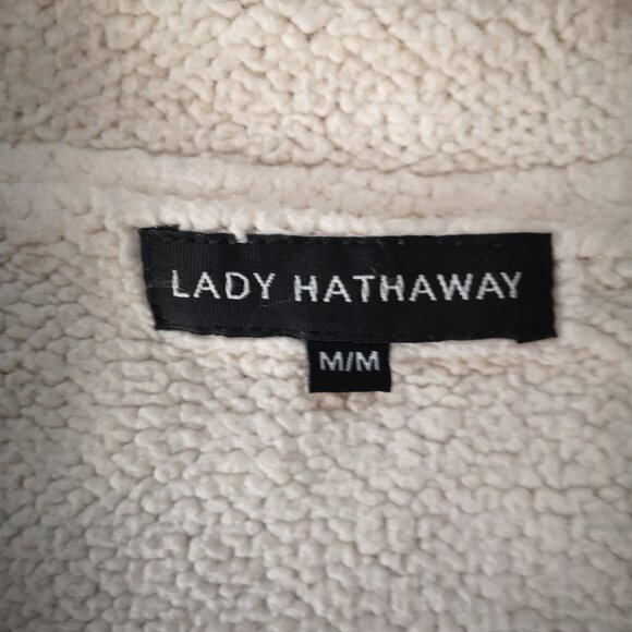 Lady Hathaway Ladies Tan Fleece Lined Full Zip Jacket with Hood - Picture 3 of 8
